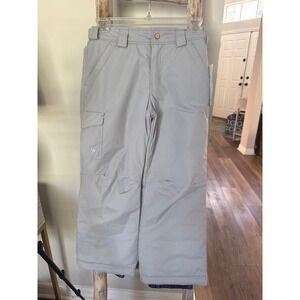 White Sierra Girl's Cruiser Insulated Snow Pant - Gray size Small (6)